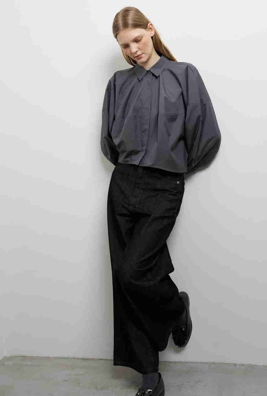 【ランバン オン ブルー/LANVIN en Bleu】のTHOMAS MASONボリュームシャツ 人気、トレンドファッション・服の通販 founy(ファニー) 　ファッション　Fashion　レディースファッション　Fashion for Women　トップス・カットソー　Cut & Sew Tops　シャツ・ブラウス・オフィスカジュアル　Elegant Blouses & Button-Ups　スリーブ　Sleeve, Long Sleeve / Short Sleeve　バランス　Balance, Style Balance　バルーン　Balloon, Balloon Silhouette　ファブリック　Fabric, Textile　フロント　Front, Front Design　ボトム　Bottoms, Lower Wear　マニッシュ　Mannish, Boyish　ロング　Long, Long-Length　エレガント 上品　Elegant　other-4|ID: prp329100004878120 ipo3291000000036390314