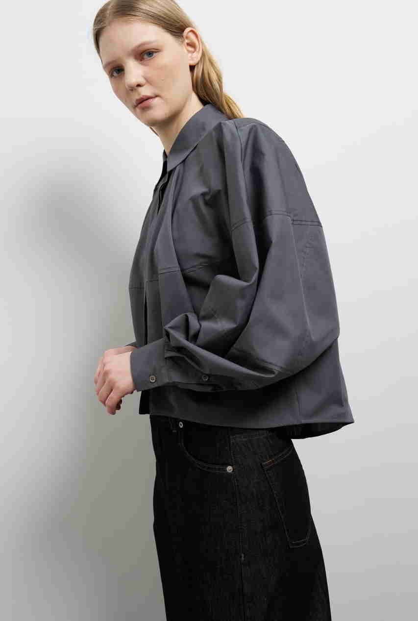 【ランバン オン ブルー/LANVIN en Bleu】のTHOMAS MASONボリュームシャツ 人気、トレンドファッション・服の通販 founy(ファニー) 　ファッション　Fashion　レディースファッション　Fashion for Women　トップス・カットソー　Cut & Sew Tops　シャツ・ブラウス・オフィスカジュアル　Elegant Blouses & Button-Ups　スリーブ　Sleeve, Long Sleeve / Short Sleeve　バランス　Balance, Style Balance　バルーン　Balloon, Balloon Silhouette　ファブリック　Fabric, Textile　フロント　Front, Front Design　ボトム　Bottoms, Lower Wear　マニッシュ　Mannish, Boyish　ロング　Long, Long-Length　エレガント 上品　Elegant　other-6|ID: prp329100004878120 ipo3291000000036390316