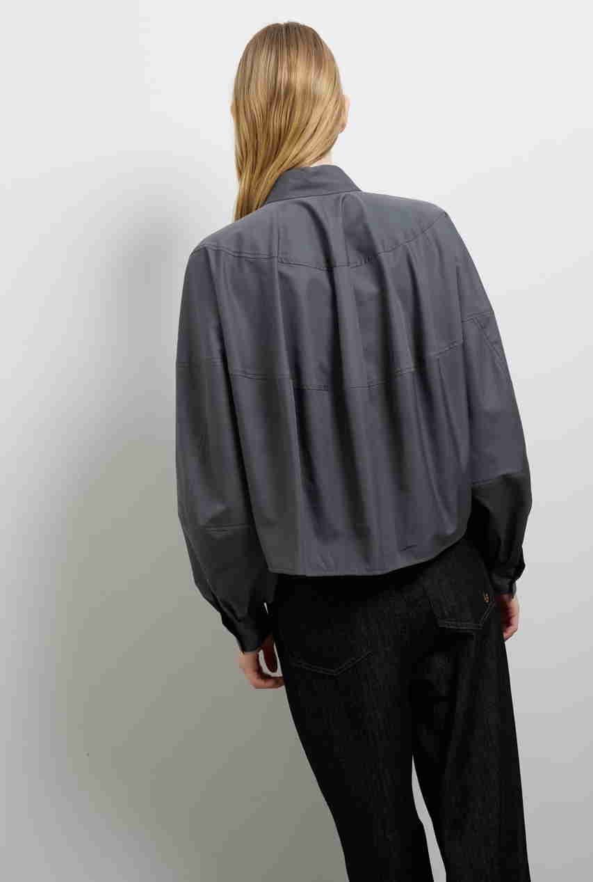 【ランバン オン ブルー/LANVIN en Bleu】のTHOMAS MASONボリュームシャツ 人気、トレンドファッション・服の通販 founy(ファニー) 　ファッション　Fashion　レディースファッション　Fashion for Women　トップス・カットソー　Cut & Sew Tops　シャツ・ブラウス・オフィスカジュアル　Elegant Blouses & Button-Ups　スリーブ　Sleeve, Long Sleeve / Short Sleeve　バランス　Balance, Style Balance　バルーン　Balloon, Balloon Silhouette　ファブリック　Fabric, Textile　フロント　Front, Front Design　ボトム　Bottoms, Lower Wear　マニッシュ　Mannish, Boyish　ロング　Long, Long-Length　エレガント 上品　Elegant　other-7|ID: prp329100004878120 ipo3291000000036390317