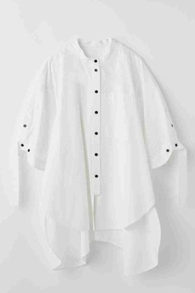 【エンフォルド/ENFOLD】のNOTE SH/シャツ 人気、トレンドファッション・服の通販 founy(ファニー) ファッション Fashion レディースファッション Fashion for Women トップス・カットソー Cut & Sew Tops シャツ・ブラウス・オフィスカジュアル Elegant Blouses & Button-Ups スリット Slit, Slit Detail スリーブ Sleeve, Long Sleeve / Short Sleeve ドレープ Drape, Draping Fabric ラウンド Round, Round Neck ロング Long, Long-Length 今季 This Season, Current Season |ID:prp329100004878123