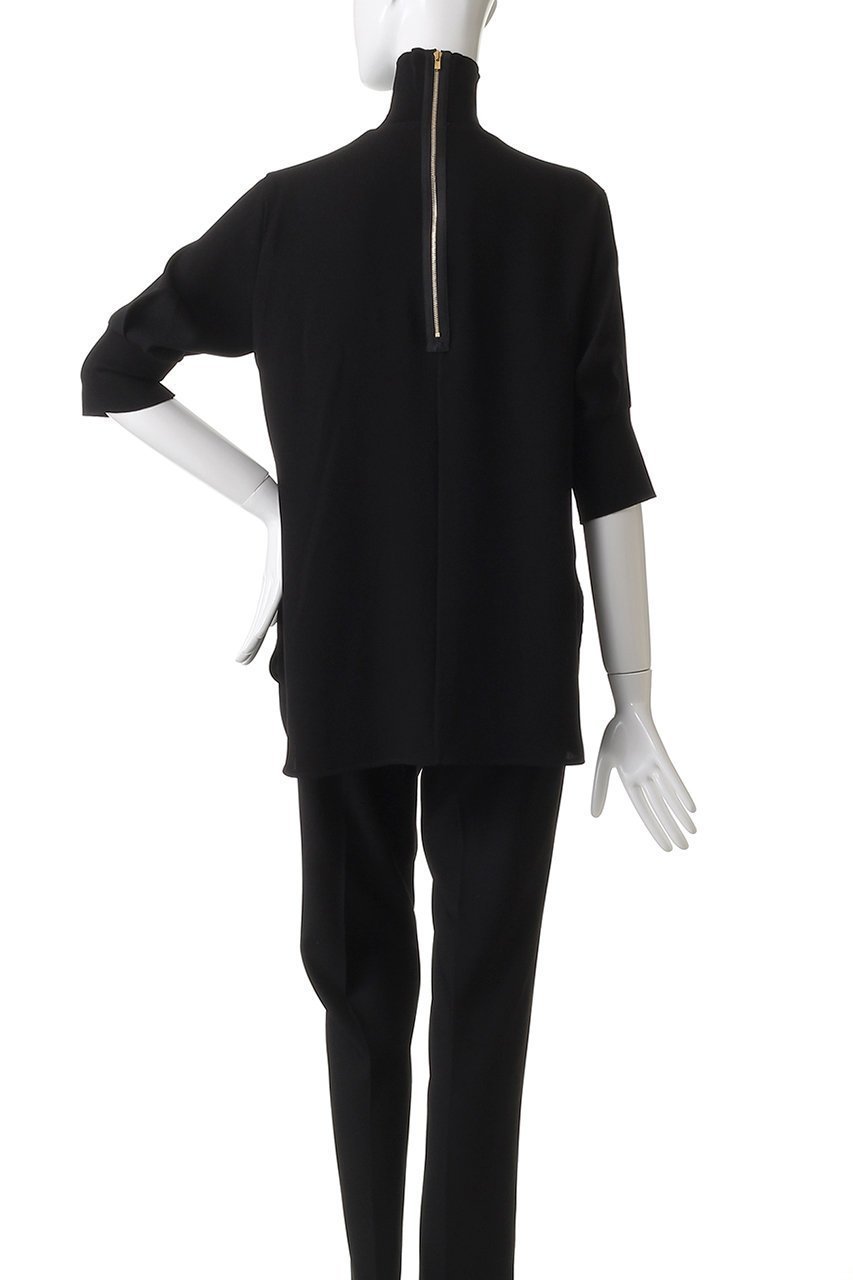 【ベイジ,/BEIGE,】のFLEUR(フルール)/ニットコンビハイネック半袖ブラウス 人気、トレンドファッション・服の通販 founy(ファニー) 　ファッション　Fashion　レディースファッション　Fashion for Women　トップス・カットソー　Cut & Sew Tops　ニット　Knit Tops & Sweaters　シャツ・ブラウス・オフィスカジュアル　Elegant Blouses & Button-Ups　とろみ　Fluid, Flowy Fabric　なめらか　Smooth, Silky Texture　ショート　Short, Short Length　スリーブ　Sleeve, Long Sleeve / Short Sleeve　エレガント 上品　Elegant　半袖　Short Sleeve, Half Sleeve　other-4|ID: prp329100004878129 ipo3291000000036390400