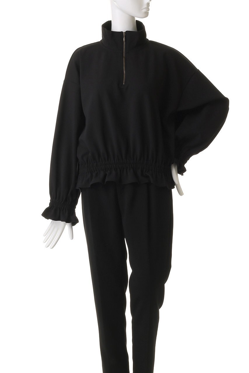 【フローレント/FLORENT】のハーフジップ ギャザー デザイン トップス 人気、トレンドファッション・服の通販 founy(ファニー) 　ファッション　Fashion　レディースファッション　Fashion for Women　トップス・カットソー　Cut & Sew Tops　シャツ・ブラウス・オフィスカジュアル　Elegant Blouses & Button-Ups　ギャザー　Gathered, Ruffled　クッション　Cushion, Throw Pillow　シャーリング　Shirring, Ruched　スポーティ　Sporty, Casual Athletic　スリーブ　Sleeve, Long Sleeve / Short Sleeve　トレンド　Trend, Trending Now　フェミニン　Feminine, Girly　ロング　Long, Long-Length　other-2|ID: prp329100004878144 ipo3291000000036390617