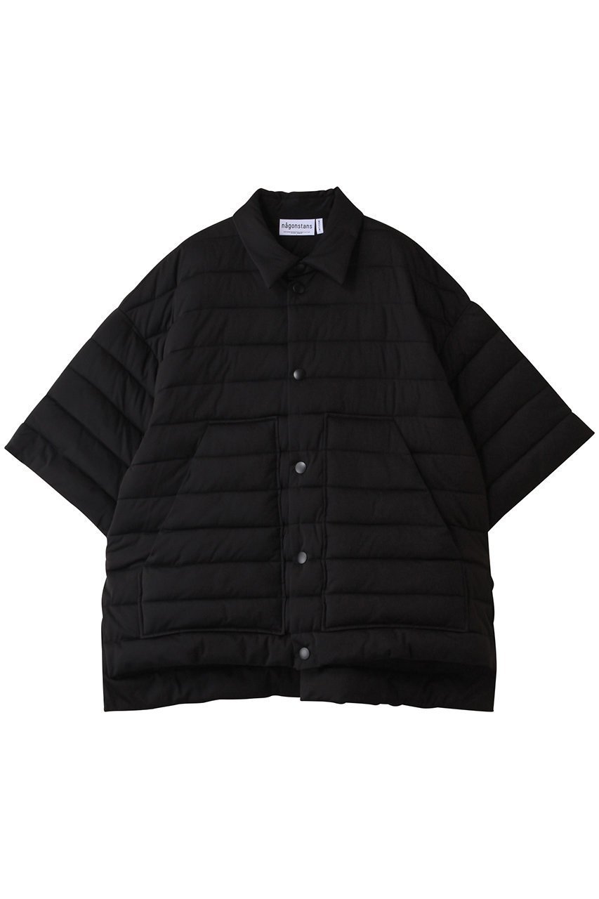 【ナゴンスタンス/nagonstans】のhalf-sleeves batting shirt/シャツ インテリア・キッズ・メンズ・レディースファッション・服の通販 founy(ファニー) ファッション Fashion レディースファッション Fashion for Women トップス・カットソー Cut & Sew Tops シャツ・ブラウス・オフィスカジュアル Elegant Blouses & Button-Ups おすすめ Recommended / Our Picks スリーブ Sleeve, Long Sleeve / Short Sleeve ロング Long, Long-Length Black|ID: prp329100004878162 ipo3291000000036390772