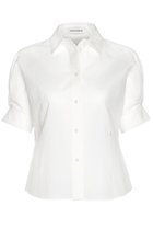 【マディソンブルー/MADISONBLUE】のPUFF SLEEVES SH パフスリーブシャツ 人気、トレンドファッション・服の通販 founy(ファニー) ファッション Fashion レディースファッション Fashion for Women トップス・カットソー Cut & Sew Tops シャツ・ブラウス・オフィスカジュアル Elegant Blouses & Button-Ups ショート Short, Short Length ストレッチ Stretch, Stretchy Fabric スリーブ Sleeve, Long Sleeve / Short Sleeve バランス Balance, Style Balance thumbnail ホワイト|ID: prp329100004878164 ipo3291000000036390784