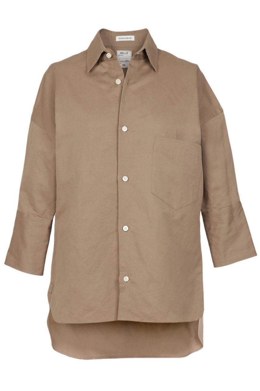 【マディソンブルー/MADISONBLUE】のJ.BRADLEY CUFF SH C/LI J.ブラッドリー カフシャツ インテリア・キッズ・メンズ・レディースファッション・服の通販 founy(ファニー) 　ファッション　Fashion　レディースファッション　Fashion for Women　トップス・カットソー　Cut & Sew Tops　シャツ・ブラウス・オフィスカジュアル　Elegant Blouses & Button-Ups　ショート　Short, Short Length　スリーブ　Sleeve, Long Sleeve / Short Sleeve　セットアップ　Set-Up, Coordinated Outfit　ツイル　Twist, Twisted Detail　フェミニン　Feminine, Girly　フレア　Flare, Flared　ブラウン|ID: prp329100004878166 ipo3291000000036390798