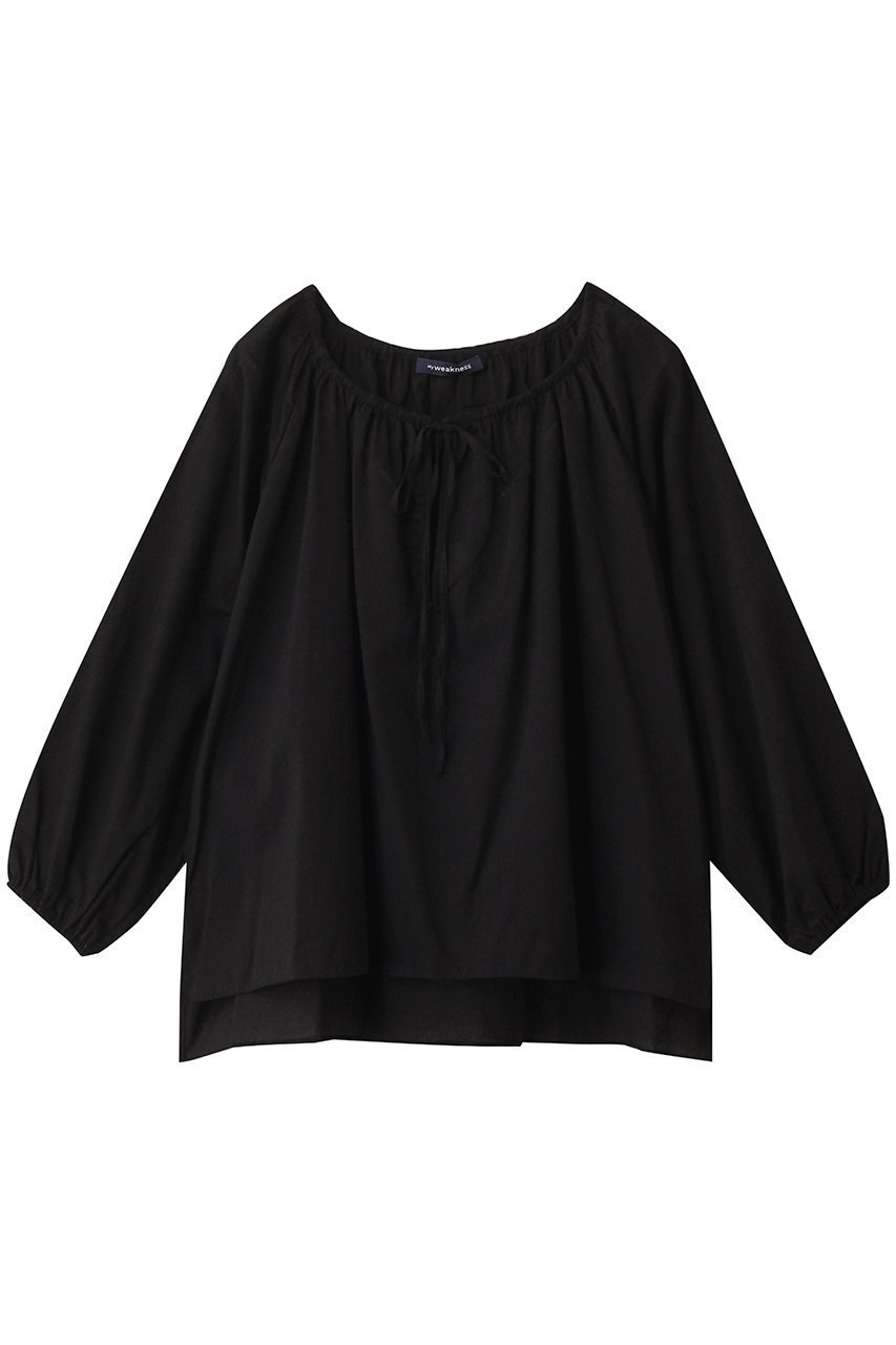 【マイ ウィークネス/MY WEAKNESS】のSmock インテリア・キッズ・メンズ・レディースファッション・服の通販 founy(ファニー) 　ファッション　Fashion　レディースファッション　Fashion for Women　トップス・カットソー　Cut & Sew Tops　シャツ・ブラウス・オフィスカジュアル　Elegant Blouses & Button-Ups　キャミソール　Camisole, Spaghetti Strap Top　ギャザー　Gathered, Ruffled　スモック　Smock, Smock Dress　スリーブ　Sleeve, Long Sleeve / Short Sleeve　タンク　Tank Top, Sleeveless Top　リラックス　Relax, Relaxed Fit　ロング　Long, Long-Length　エレガント 上品　Elegant　ブラック|ID: prp329100004878175 ipo3291000000036390852