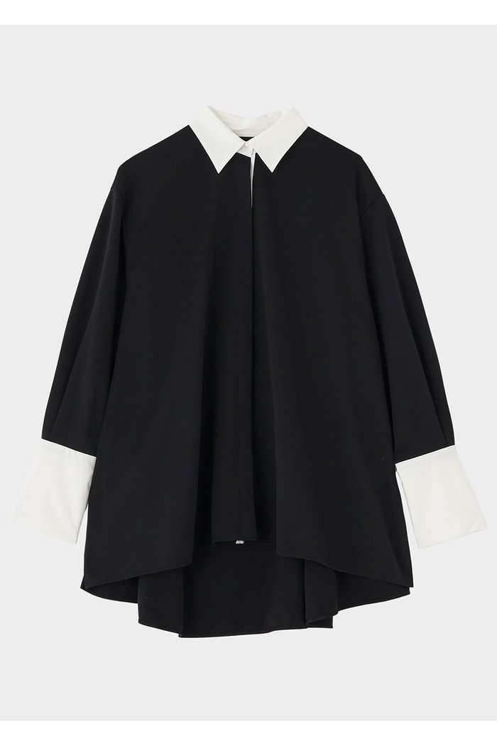 【ル フィル/LE PHIL】のバイカラーテントブラウス インテリア・キッズ・メンズ・レディースファッション・服の通販 founy(ファニー) https://founy.com/ ファッション Fashion レディースファッション Fashion for Women トップス・カットソー Cut & Sew Tops シャツ・ブラウス・オフィスカジュアル Elegant Blouses & Button-Ups カットソー Cut and Sewn Top シンプル Simple, Minimal スポーティ Sporty, Casual Athletic スリーブ Sleeve, Long Sleeve / Short Sleeve バランス Balance, Style Balance フェミニン Feminine, Girly フレア Flare, Flared ボトム Bottoms, Lower Wear ミックス Mix, Mixed Style ロング Long, Long-Length エレガント 上品 Elegant |ID: prp329100004878194 ipo3291000000036391038