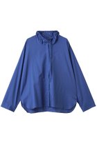 【ミズイロ インド/mizuiro ind】のギャザースタンドカラーシャツ blue|ID: prp329100004878195 ipo3291000000036391059