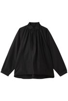 【ミズイロ インド/mizuiro ind】のスタンドシャツカラーギャザーシャツ black|ID: prp329100004878196 ipo3291000000036391081