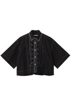 【マルティニーク/martinique】の【CURRENTAGE】タイプライターシャツ 人気、トレンドファッション・服の通販 founy(ファニー) ファッション Fashion レディースファッション Fashion for Women トップス・カットソー Cut & Sew Tops シャツ・ブラウス・オフィスカジュアル Elegant Blouses & Button-Ups ショート Short, Short Length スリーブ Sleeve, Long Sleeve / Short Sleeve タイプライター Typewriter Fabric, Crisp Cotton バランス Balance, Style Balance モノトーン Monotone, Black and White レース Lace, Lace Fabric ワイド Wide, Wide Fit エレガント 上品 Elegant thumbnail ブラック|ID: prp329100004878210 ipo3291000000036391177