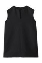 【エムフィル/M Fil】のBubbly ダブルクロス キーネック トップス 人気、トレンドファッション・服の通販 founy(ファニー) ファッション Fashion レディースファッション Fashion for Women トップス・カットソー Cut & Sew Tops キャミソール&ノースリーブ Camisoles & Sleeveless Tops シャツ・ブラウス・オフィスカジュアル Elegant Blouses & Button-Ups アウター Coat / Outerwear Collection シンプル Simple, Minimal ダブル Double, Double-Breasted ノースリーブ Sleeveless, No-Sleeve モダン Modern, Contemporary thumbnail ブラック|ID: prp329100004878216 ipo3291000000036391252