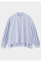 【ル フィル/LE PHIL】のショートタイプライターギャザーブラウス ブルー|ID: prp329100004878225 ipo3291000000036391296