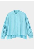 【ル フィル/LE PHIL】のショートタイプライターギャザーブラウス ブルー|ID: prp329100004878225 ipo3291000000036391298