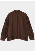 【ル フィル/LE PHIL】のショートタイプライターギャザーブラウス ブラウン|ID: prp329100004878225 ipo3291000000036391300