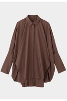 【ル フィル/LE PHIL】のオーバーサイズロングカフスシャツ ブラウン|ID: prp329100004878257 ipo3291000000036391581