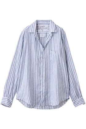 【フランク&アイリーン/Frank&Eileen】のEILEEN イタリアンリネン ボールドストライプ シャツ 人気、トレンドファッション・服の通販 founy(ファニー) ファッション Fashion レディースファッション Fashion for Women トップス・カットソー Cut & Sew Tops シャツ・ブラウス・オフィスカジュアル Elegant Blouses & Button-Ups ストライプ Stripe, Striped Pattern スリーブ Sleeve, Long Sleeve / Short Sleeve ボトム Bottoms, Lower Wear リネン Linen, Linen Fabric リラックス Relax, Relaxed Fit ロング Long, Long-Length |ID:prp329100004878258