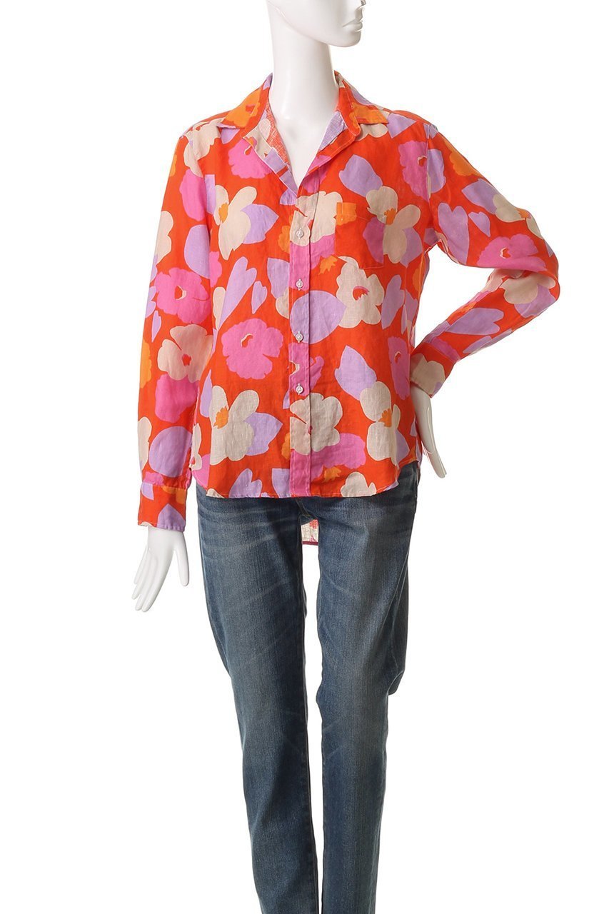 【フランク&アイリーン/Frank&Eileen】のEILEEN イタリアンリネン フラワープリント シャツ 人気、トレンドファッション・服の通販 founy(ファニー) ファッション Fashion レディースファッション Fashion for Women トップス・カットソー Cut & Sew Tops シャツ・ブラウス・オフィスカジュアル Elegant Blouses & Button-Ups 花柄・フラワープリント・モチーフ Floral Prints & Motifs / Flower Pattern Tops スリーブ Sleeve, Long Sleeve / Short Sleeve フラワー Flower, Floral プリント Print, Printed Pattern リネン Linen, Linen Fabric ロング Long, Long-Length other-2|ID: prp329100004878259 ipo3291000000036391596