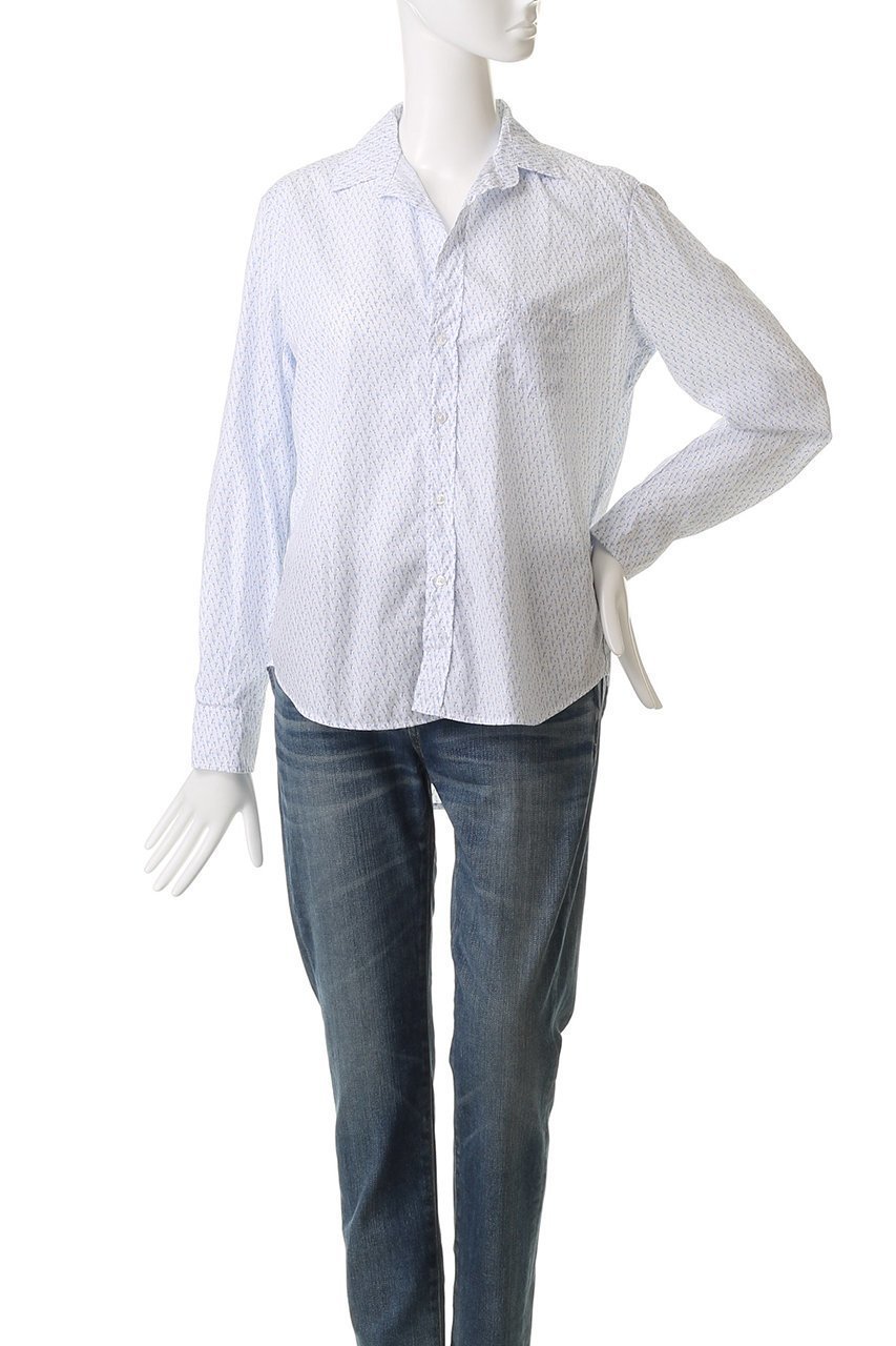 【フランク&アイリーン/Frank&Eileen】のEILEEN イタリアンコットン フラミンゴモチーフ シャツ 人気、トレンドファッション・服の通販 founy(ファニー) 　ファッション　Fashion　レディースファッション　Fashion for Women　トップス・カットソー　Cut & Sew Tops　シャツ・ブラウス・オフィスカジュアル　Elegant Blouses & Button-Ups　スリーブ　Sleeve, Long Sleeve / Short Sleeve　デニム　Denim, Jeans Material　モチーフ　Motif, Design Theme　リゾート　Resort, Vacation Style　ロング　Long, Long-Length　other-2|ID: prp329100004878261 ipo3291000000036391608