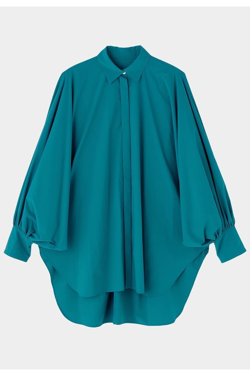 【ル フィル/LE PHIL】のSOLOTEXブロードバックギャザーブラウス インテリア・キッズ・メンズ・レディースファッション・服の通販 founy(ファニー) 　ファッション　Fashion　レディースファッション　Fashion for Women　トップス・カットソー　Cut & Sew Tops　シャツ・ブラウス・オフィスカジュアル　Elegant Blouses & Button-Ups　バッグ　Bags　ギャザー　Gathered, Ruffled　スリーブ　Sleeve, Long Sleeve / Short Sleeve　ロング　Long, Long-Length　グリーン|ID: prp329100004878267 ipo3291000000036391854