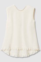 【アルアバイル/allureville】の【LOULOU WILLOUGHBY】パールネックレス付きフリルブラウス 人気、トレンドファッション・服の通販 founy(ファニー) ファッション Fashion レディースファッション Fashion for Women トップス・カットソー Cut & Sew Tops キャミソール&ノースリーブ Camisoles & Sleeveless Tops シャツ・ブラウス・オフィスカジュアル Elegant Blouses & Button-Ups ジュエリー Jewelry ネックレス Necklaces & Pendants ダブル Double, Double-Breasted ネックレス Necklace, Pendant Necklace ノースリーブ Sleeveless, No-Sleeve パール Pearl, Pearl Accent フリル Frill, Ruffle フレア Flare, Flared thumbnail オフホワイト|ID: prp329100004878270 ipo3291000000036391907