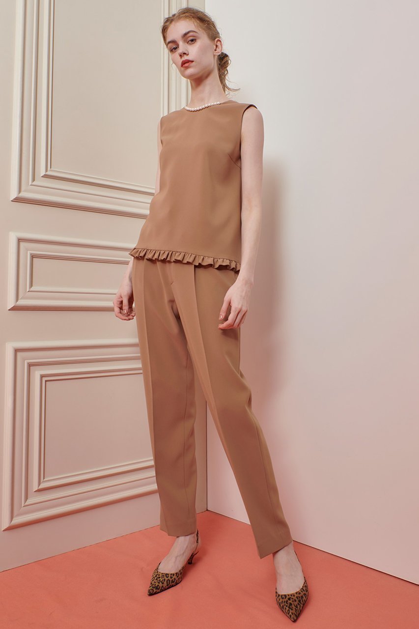 【アルアバイル/allureville】の【LOULOU WILLOUGHBY】パールネックレス付きフリルブラウス 人気、トレンドファッション・服の通販 founy(ファニー) 　ファッション　Fashion　レディースファッション　Fashion for Women　トップス・カットソー　Cut & Sew Tops　キャミソール&ノースリーブ　Camisoles & Sleeveless Tops　シャツ・ブラウス・オフィスカジュアル　Elegant Blouses & Button-Ups　ジュエリー　Jewelry　ネックレス　Necklaces & Pendants　ダブル　Double, Double-Breasted　ネックレス　Necklace, Pendant Necklace　ノースリーブ　Sleeveless, No-Sleeve　パール　Pearl, Pearl Accent　フリル　Frill, Ruffle　フレア　Flare, Flared　other-8|ID: prp329100004878270 ipo3291000000036391915