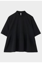 【ル フィル/LE PHIL】のドライウールハーフスリーブブラウス ブラック|ID: prp329100004878273 ipo3291000000036391957