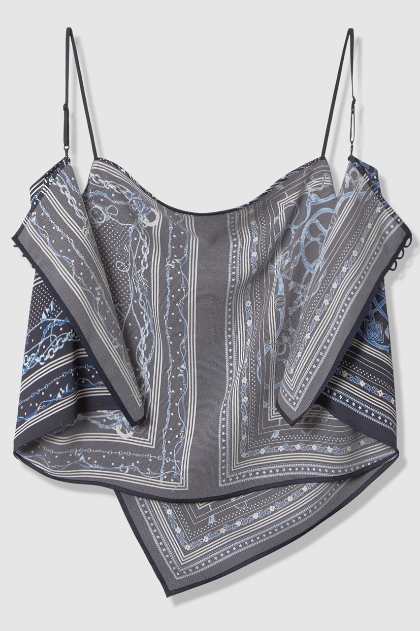 【アナイ/ANAYI】の【セットアップ対象商品】スカーフプリントキャミソール 人気、トレンドファッション・服の通販 founy(ファニー) 　ファッション　Fashion　レディースファッション　Fashion for Women　トップス・カットソー　Cut & Sew Tops　キャミソール&ノースリーブ　Camisoles & Sleeveless Tops　シャツ・ブラウス・オフィスカジュアル　Elegant Blouses & Button-Ups　おすすめ　Recommended / Our Picks　アシンメトリー　Asymmetrical Style　カットソー　Cut and Sewn Top　キャミソール　Camisole, Spaghetti Strap Top　スカーフ　Scarf, Neckwear　セットアップ　Set-Up, Coordinated Outfit　チェーン　Chain, Chain Strap　トレンド　Trend, Trending Now　ドット　Polka Dot, Dot Pattern　ノースリーブ　Sleeveless, No-Sleeve　プリント　Print, Printed Pattern　モチーフ　Motif, Design Theme　再入荷　Restock / Back in Stock　other-6|ID: prp329100004878320 ipo3291000000036393140