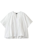 【ミズイロ インド/mizuiro ind】のballon no collar shirt シャツ 人気、トレンドファッション・服の通販 founy(ファニー) ファッション Fashion レディースファッション Fashion for Women トップス・カットソー Cut & Sew Tops シャツ・ブラウス・オフィスカジュアル Elegant Blouses & Button-Ups ショート Short, Short Length スキッパー Skipper, Open Collar スリーブ Sleeve, Long Sleeve / Short Sleeve バルーン Balloon, Balloon Silhouette リラックス Relax, Relaxed Fit 再入荷 Restock / Back in Stock thumbnail off white|ID: prp329100004878334 ipo3291000000036393251