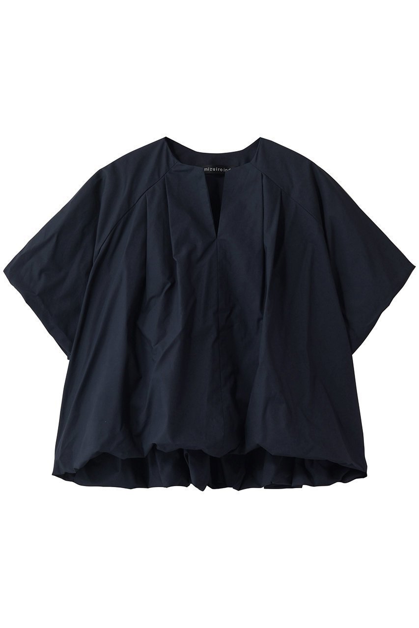 【ミズイロ インド/mizuiro ind】のballon no collar shirt シャツ インテリア・キッズ・メンズ・レディースファッション・服の通販 founy(ファニー) ファッション Fashion レディースファッション Fashion for Women トップス・カットソー Cut & Sew Tops シャツ・ブラウス・オフィスカジュアル Elegant Blouses & Button-Ups ショート Short, Short Length スキッパー Skipper, Open Collar スリーブ Sleeve, Long Sleeve / Short Sleeve バルーン Balloon, Balloon Silhouette リラックス Relax, Relaxed Fit 再入荷 Restock / Back in Stock navy|ID: prp329100004878334 ipo3291000000036393253