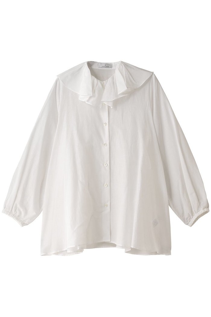 【ジェイドット/j.】のコットンシルクボイルフリル衿ブラウス インテリア・キッズ・メンズ・レディースファッション・服の通販 founy(ファニー) https://founy.com/ ファッション Fashion レディースファッション Fashion for Women トップス・カットソー Cut & Sew Tops シャツ・ブラウス・オフィスカジュアル Elegant Blouses & Button-Ups シルク Silk, 100% Silk スリーブ Sleeve, Long Sleeve / Short Sleeve パーティ Party, Party Style フェミニン Feminine, Girly フリル Frill, Ruffle ロング Long, Long-Length |ID: prp329100004878337 ipo3291000000036393426