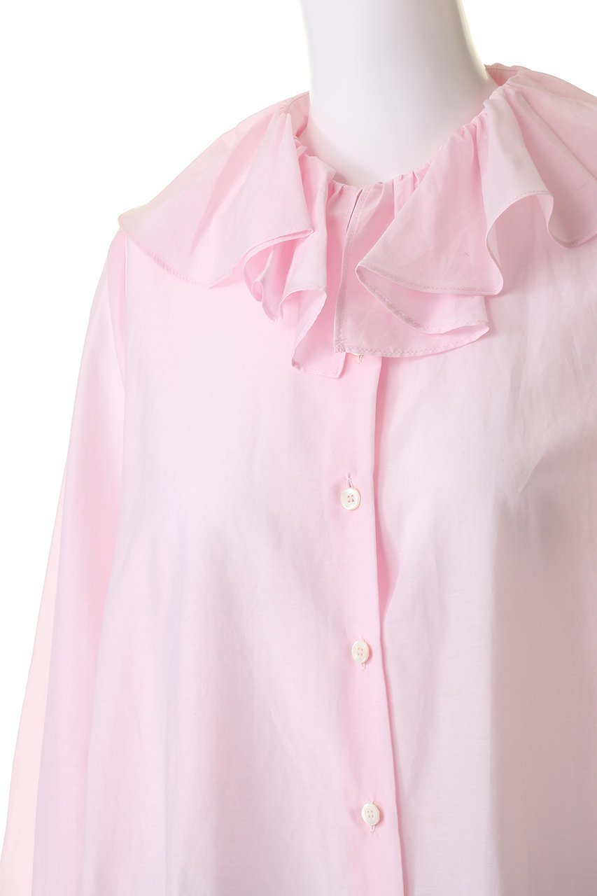 【ジェイドット/j.】のコットンシルクボイルフリル衿ブラウス 人気、トレンドファッション・服の通販 founy(ファニー) 　ファッション　Fashion　レディースファッション　Fashion for Women　トップス・カットソー　Cut & Sew Tops　シャツ・ブラウス・オフィスカジュアル　Elegant Blouses & Button-Ups　シルク　Silk, 100% Silk　スリーブ　Sleeve, Long Sleeve / Short Sleeve　パーティ　Party, Party Style　フェミニン　Feminine, Girly　フリル　Frill, Ruffle　ロング　Long, Long-Length　other-5|ID: prp329100004878337 ipo3291000000036393432