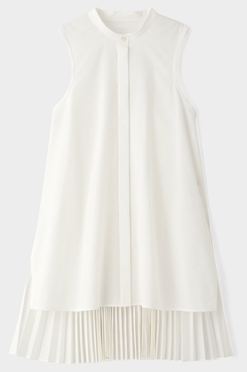 【ル フィル/LE PHIL】のSOLOTEXブロードバックプリーツブラウス 人気、トレンドファッション・服の通販 founy(ファニー) 　ファッション　Fashion　レディースファッション　Fashion for Women　トップス・カットソー　Cut & Sew Tops　キャミソール&ノースリーブ　Camisoles & Sleeveless Tops　シャツ・ブラウス・オフィスカジュアル　Elegant Blouses & Button-Ups　バッグ　Bags　アメリカン　American Style　エレガント 上品　Elegant　カッティング　Cutting Detail　シンプル　Simple, Minimal　スリーブ　Sleeve, Long Sleeve / Short Sleeve　ノースリーブ　Sleeveless, No-Sleeve　プリーツ　Pleats, Pleated　 other-1|ID: prp329100004878461 ipo3291000000036394321