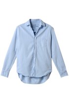 【フランク&アイリーン/Frank&Eileen】のEILEEN イタリアンフェイマスデニム カラーシャツ 人気、トレンドファッション・服の通販 founy(ファニー) ファッション Fashion レディースファッション Fashion for Women トップス・カットソー Cut & Sew Tops シャツ・ブラウス・オフィスカジュアル Elegant Blouses & Button-Ups シンプル Simple, Minimal スリーブ Sleeve, Long Sleeve / Short Sleeve ダメージ Distressed, Destroyed フレア Flare, Flared ポケット Pocket, Pocket Detail マニッシュ Mannish, Boyish ロング Long, Long-Length thumbnail ブルー|ID: prp329100004878477 ipo3291000000036394541