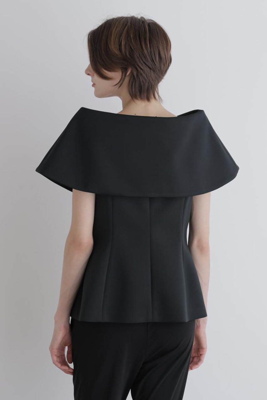 【ル フィル/LE PHIL】のスキューバーオフショルダージレ 人気、トレンドファッション・服の通販 founy(ファニー) 　ファッション　Fashion　レディースファッション　Fashion for Women　アウター　Coat / Outerwear Collection　トップス・カットソー　Cut & Sew Tops　シャツ・ブラウス・オフィスカジュアル　Elegant Blouses & Button-Ups　ベスト&ジレ / 重ね着スタイル　Vests & Gilets　おすすめ　Recommended / Our Picks　ショート　Short, Short Length　スリーブ　Sleeve, Long Sleeve / Short Sleeve　バランス　Balance, Style Balance　ミックス　Mix, Mixed Style　新作・新入荷　New Arrivals / New In　other-4|ID: prp329100004878572 ipo3291000000036396636