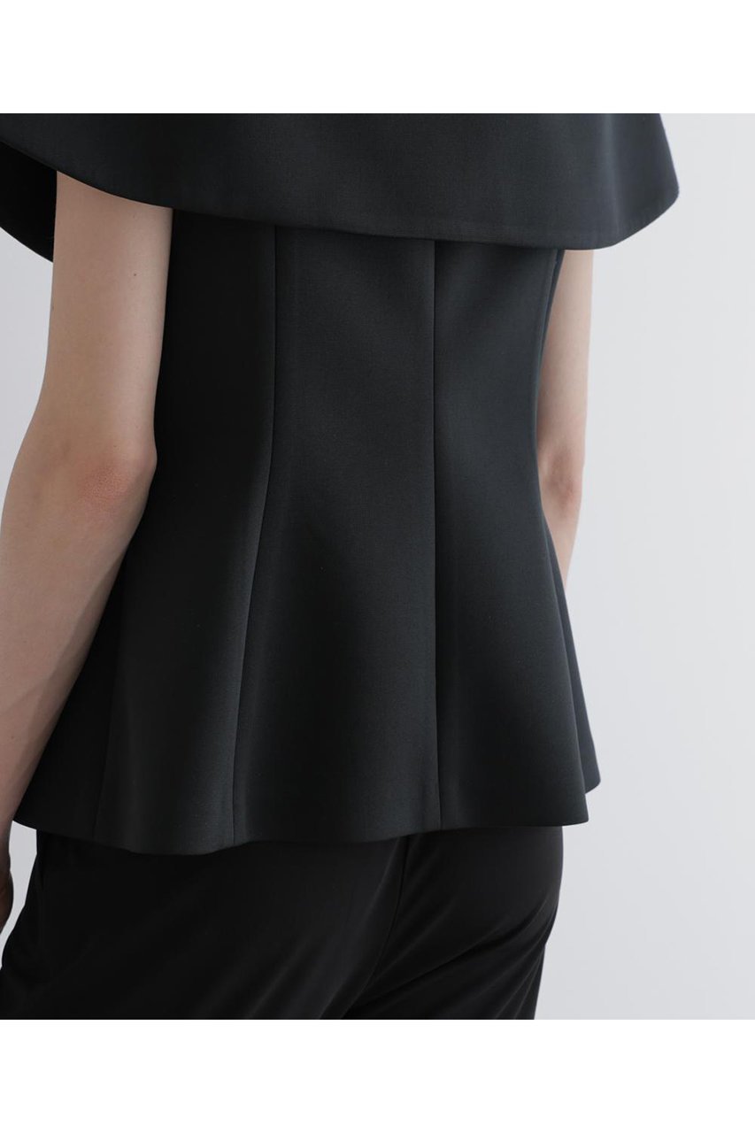 【ル フィル/LE PHIL】のスキューバーオフショルダージレ 人気、トレンドファッション・服の通販 founy(ファニー) 　ファッション　Fashion　レディースファッション　Fashion for Women　アウター　Coat / Outerwear Collection　トップス・カットソー　Cut & Sew Tops　シャツ・ブラウス・オフィスカジュアル　Elegant Blouses & Button-Ups　ベスト&ジレ / 重ね着スタイル　Vests & Gilets　おすすめ　Recommended / Our Picks　ショート　Short, Short Length　スリーブ　Sleeve, Long Sleeve / Short Sleeve　バランス　Balance, Style Balance　ミックス　Mix, Mixed Style　新作・新入荷　New Arrivals / New In　other-8|ID: prp329100004878572 ipo3291000000036396640