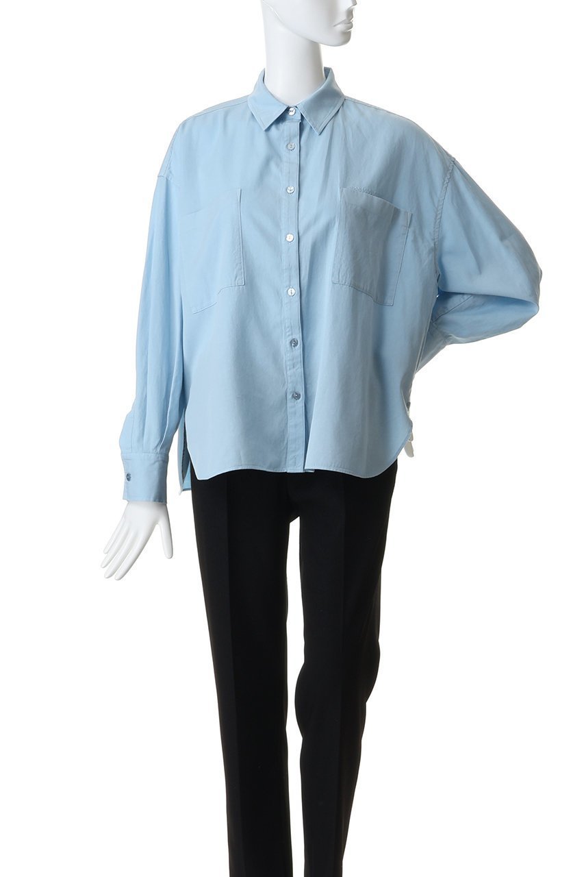 【サードマガジン/THIRD MAGAZINE】の後染め2WAYシャツ 人気、トレンドファッション・服の通販 founy(ファニー) 　ファッション　Fashion　レディースファッション　Fashion for Women　トップス・カットソー　Cut & Sew Tops　シャツ・ブラウス・オフィスカジュアル　Elegant Blouses & Button-Ups　カシュクール　Wrap Design　スリーブ　Sleeve, Long Sleeve / Short Sleeve　ポケット　Pocket, Pocket Detail　ロング　Long, Long-Length　夏　Summer　新作・新入荷　New Arrivals / New In　春　Spring　S/S・春夏　SS, Spring/Summer, Warm Season　長袖　Long Sleeve, Full Sleeve　other-2|ID: prp329100004878581 ipo3291000000036396705