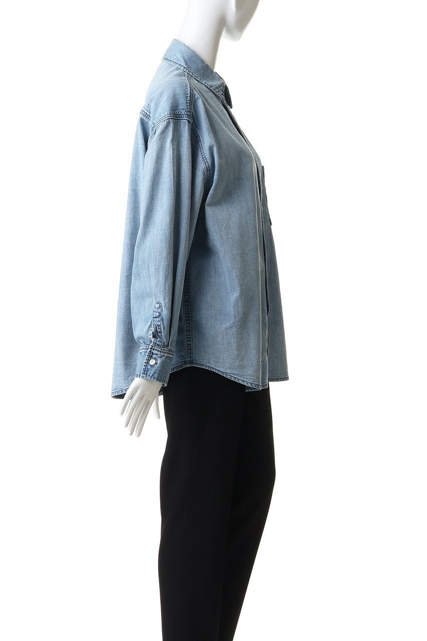 【アッパー ハイツ/upper hights】のTHE SENSE デニムシャツ 人気、トレンドファッション・服の通販 founy(ファニー) 　ファッション　Fashion　レディースファッション　Fashion for Women　トップス・カットソー　Cut & Sew Tops　シャツ・ブラウス・オフィスカジュアル　Elegant Blouses & Button-Ups　おすすめ　Recommended / Our Picks　スリーブ　Sleeve, Long Sleeve / Short Sleeve　タンク　Tank Top, Sleeveless Top　デニム　Denim, Jeans Material　ロング　Long, Long-Length　新作・新入荷　New Arrivals / New In　other-3|ID: prp329100004878601 ipo3291000000036396968