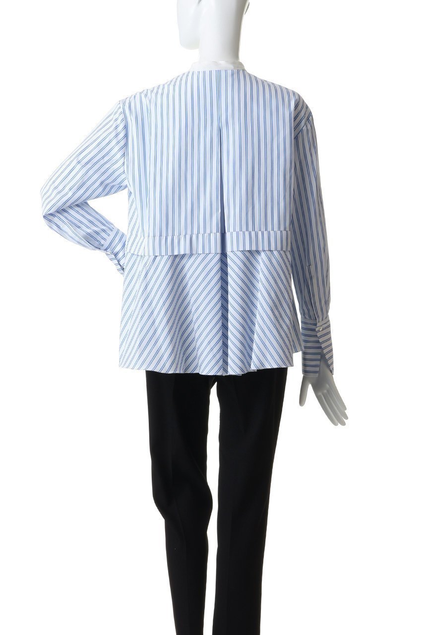 【ティアラ/Tiara】の《別注》【MARILYN MOON】フロントフリルブラウス 人気、トレンドファッション・服の通販 founy(ファニー) ファッション Fashion レディースファッション Fashion for Women トップス・カットソー Cut & Sew Tops シャツ・ブラウス・オフィスカジュアル Elegant Blouses & Button-Ups ストライプ Stripe, Striped Pattern スリーブ Sleeve, Long Sleeve / Short Sleeve デニム Denim, Jeans Material フリル Frill, Ruffle ペプラム Peplum, Flared Hem ロング Long, Long-Length 別注 Limited Edition, Custom Order 新作・新入荷 New Arrivals / New In other-4|ID: prp329100004878604 ipo3291000000036396989