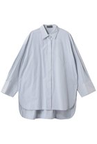 【アンクレイヴ/uncrave】のコットンクロスストライプ BIGシャツ 人気、トレンドファッション・服の通販 founy(ファニー) ファッション Fashion レディースファッション Fashion for Women トップス・カットソー Cut & Sew Tops シャツ・ブラウス・オフィスカジュアル Elegant Blouses & Button-Ups おすすめ Recommended / Our Picks カフス Cuff Design ストライプ Stripe, Striped Pattern スリーブ Sleeve, Long Sleeve / Short Sleeve チュニック Tunic, Long Top ループ Loop, Loop Knit ロング Long, Long-Length 再入荷 Restock / Back in Stock 無地 Plain, Solid Color 羽織 Haori, Light Jacket thumbnail ネイビーストライプ|ID: prp329100004878607 ipo3291000000036397003