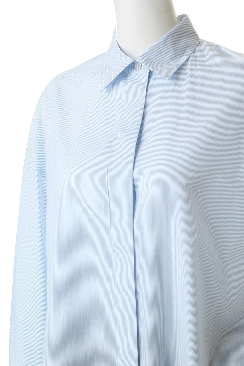 【アンクレイヴ/uncrave】のコットンクロスストライプ BIGシャツ 人気、トレンドファッション・服の通販 founy(ファニー) 　ファッション　Fashion　レディースファッション　Fashion for Women　トップス・カットソー　Cut & Sew Tops　シャツ・ブラウス・オフィスカジュアル　Elegant Blouses & Button-Ups　おすすめ　Recommended / Our Picks　カフス　Cuff Design　ストライプ　Stripe, Striped Pattern　スリーブ　Sleeve, Long Sleeve / Short Sleeve　チュニック　Tunic, Long Top　ループ　Loop, Loop Knit　ロング　Long, Long-Length　再入荷　Restock / Back in Stock　無地　Plain, Solid Color　羽織　Haori, Light Jacket　other-5|ID: prp329100004878607 ipo3291000000036397007