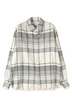 【クルニ/CULLNI】の【UNISEX】Sheer Tile Check Chin Tab シャツ 人気、トレンドファッション・服の通販 founy(ファニー) ファッション Fashion レディースファッション Fashion for Women トップス・カットソー Cut & Sew Tops シャツ・ブラウス・オフィスカジュアル Elegant Blouses & Button-Ups ユニセックス Unisex, Genderless スリット Slit, Slit Detail スリーブ Sleeve, Long Sleeve / Short Sleeve チェック Check, Plaid, Tartan ドレープ Drape, Draping Fabric パターン Pattern, Design Print ラウンド Round, Round Neck ロング Long, Long-Length エレガント 上品 Elegant 新作・新入荷 New Arrivals / New In thumbnail エクリュチェック|ID: prp329100004878611 ipo3291000000036397031