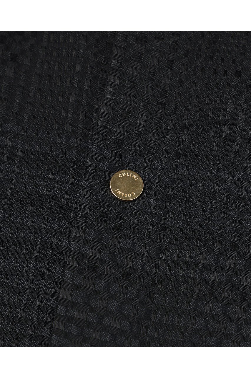 【クルニ/CULLNI】の【UNISEX】Sheer Tile Check Chin Tab シャツ 人気、トレンドファッション・服の通販 founy(ファニー) 　ファッション　Fashion　レディースファッション　Fashion for Women　トップス・カットソー　Cut & Sew Tops　シャツ・ブラウス・オフィスカジュアル　Elegant Blouses & Button-Ups　ユニセックス　Unisex, Genderless　スリット　Slit, Slit Detail　スリーブ　Sleeve, Long Sleeve / Short Sleeve　チェック　Check, Plaid, Tartan　ドレープ　Drape, Draping Fabric　パターン　Pattern, Design Print　ラウンド　Round, Round Neck　ロング　Long, Long-Length　エレガント 上品　Elegant　新作・新入荷　New Arrivals / New In　other-4|ID: prp329100004878611 ipo3291000000036397038