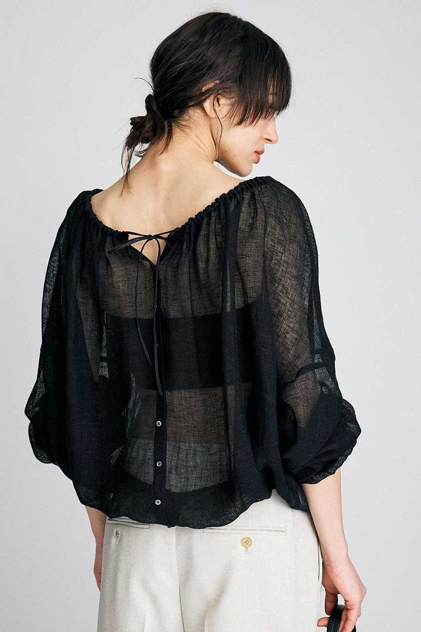 【ブリル/BRILL】のカラミギャザーブラウス 人気、トレンドファッション・服の通販 founy(ファニー) ファッション Fashion レディースファッション Fashion for Women トップス・カットソー Cut & Sew Tops シャツ・ブラウス・オフィスカジュアル Elegant Blouses & Button-Ups ギャザー Gathered, Ruffled ストリング String, Drawstring スリーブ Sleeve, Long Sleeve / Short Sleeve フォルム Silhouette, Form リネン Linen, Linen Fabric ロング Long, Long-Length 夏 Summer 新作・新入荷 New Arrivals / New In other-3|ID: prp329100004878613 ipo3291000000036397047