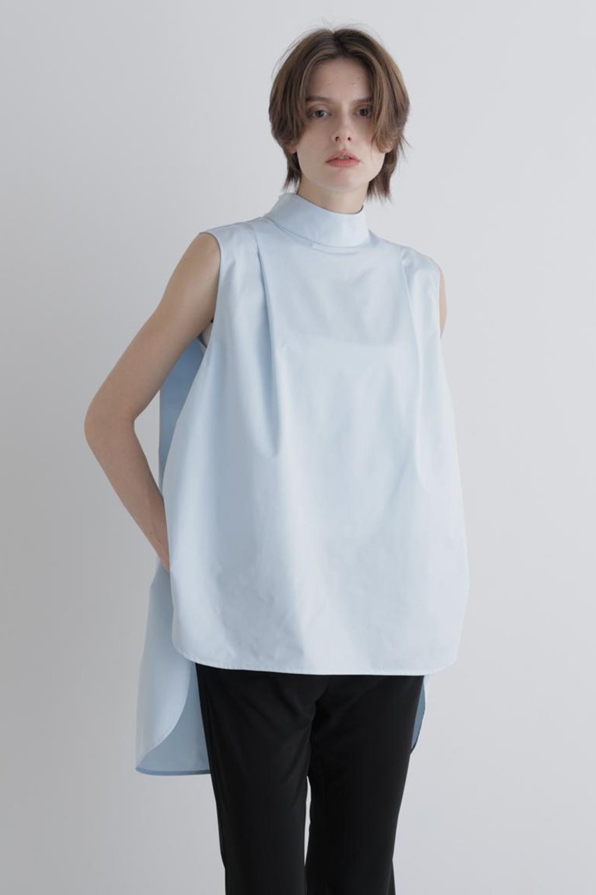 【ル フィル/LE PHIL】のテックスブリッドハイゲージブラウス 人気、トレンドファッション・服の通販 founy(ファニー) 　ファッション　Fashion　レディースファッション　Fashion for Women　トップス・カットソー　Cut & Sew Tops　キャミソール&ノースリーブ　Camisoles & Sleeveless Tops　シャツ・ブラウス・オフィスカジュアル　Elegant Blouses & Button-Ups　スタンダード　Standard, Basic　スタンド　Stand Collar, Upright Stand　ストレッチ　Stretch, Stretchy Fabric　ノースリーブ　Sleeveless, No-Sleeve　ボトム　Bottoms, Lower Wear　新作・新入荷　New Arrivals / New In　other-2|ID: prp329100004878615 ipo3291000000036397059