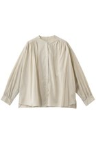 【ミディウミ/MidiUmi】のgathered wide shirt シャツ 人気、トレンドファッション・服の通販 founy(ファニー) ファッション Fashion レディースファッション Fashion for Women トップス・カットソー Cut & Sew Tops シャツ・ブラウス・オフィスカジュアル Elegant Blouses & Button-Ups ギャザー Gathered, Ruffled スリーブ Sleeve, Long Sleeve / Short Sleeve デニム Denim, Jeans Material フェミニン Feminine, Girly フレア Flare, Flared リラックス Relax, Relaxed Fit ロング Long, Long-Length 新作・新入荷 New Arrivals / New In thumbnail beige|ID: prp329100004878622 ipo3291000000036397119