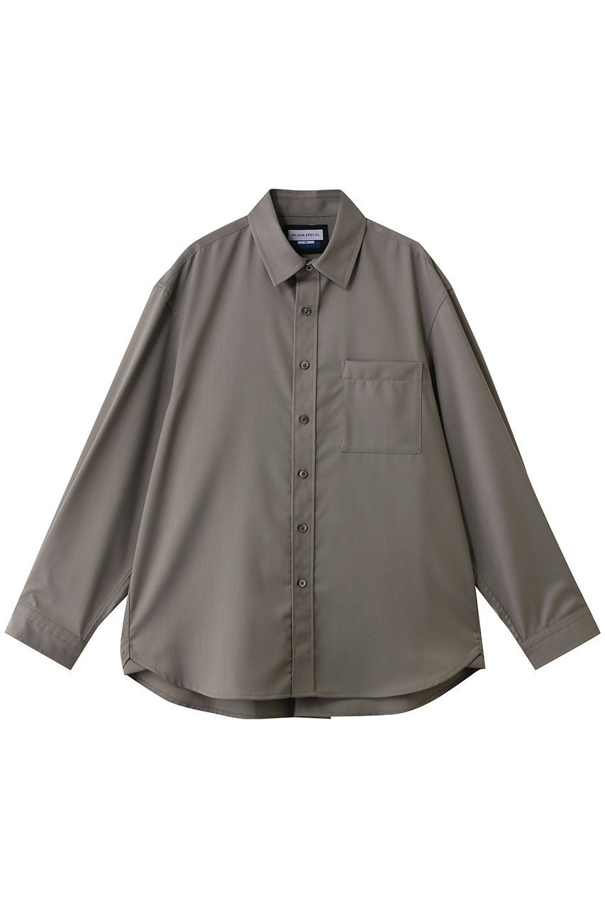 【メゾンスペシャル/MAISON SPECIAL】の【UNISEX】TW Prime-Over L/Sシャツ インテリア・キッズ・メンズ・レディースファッション・服の通販 founy(ファニー) 　ファッション　Fashion　レディースファッション　Fashion for Women　トップス・カットソー　Cut & Sew Tops　シャツ・ブラウス・オフィスカジュアル　Elegant Blouses & Button-Ups　ユニセックス　Unisex, Genderless　クラシカル　Classical, Vintage-Inspired　シンプル　Simple, Minimal　スリーブ　Sleeve, Long Sleeve / Short Sleeve　モダン　Modern, Contemporary　ロング　Long, Long-Length　エレガント 上品　Elegant　新作・新入荷　New Arrivals / New In　G.BGE(グレーベージュ)|ID: prp329100004878629 ipo3291000000036397180