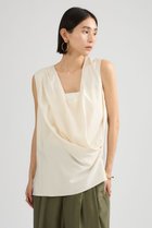 【カオス/Chaos】のソワーブラウス 人気、トレンドファッション・服の通販 founy(ファニー) ファッション Fashion レディースファッション Fashion for Women トップス・カットソー Cut & Sew Tops キャミソール&ノースリーブ Camisoles & Sleeveless Tops シャツ・ブラウス・オフィスカジュアル Elegant Blouses & Button-Ups アシンメトリー Asymmetrical Style シルク Silk, 100% Silk ジャケット Jacket, Outerwear スリット Slit, Slit Detail ドレープ Drape, Draping Fabric ノースリーブ Sleeveless, No-Sleeve ブルゾン Blouson, Bomber Jacket 新作・新入荷 New Arrivals / New In thumbnail オフホワイト|ID: prp329100004878631 ipo3291000000036397193