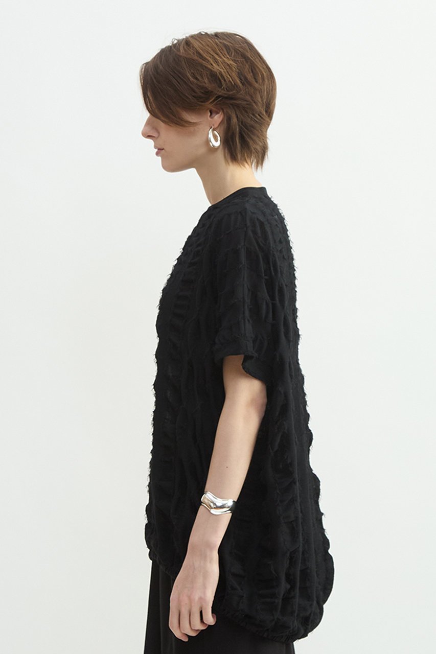 【プレインピープル/PLAIN PEOPLE】のストライプカットJQバルーンブラウス 人気、トレンドファッション・服の通販 founy(ファニー) 　ファッション　Fashion　レディースファッション　Fashion for Women　トップス・カットソー　Cut & Sew Tops　シャツ・ブラウス・オフィスカジュアル　Elegant Blouses & Button-Ups　キャミソール　Camisole, Spaghetti Strap Top　ショート　Short, Short Length　ストライプ　Stripe, Striped Pattern　スリーブ　Sleeve, Long Sleeve / Short Sleeve　チュニック　Tunic, Long Top　ドレス　Dress, One-Piece　バランス　Balance, Style Balance　バルーン　Balloon, Balloon Silhouette　新作・新入荷　New Arrivals / New In　other-2|ID: prp329100004878634 ipo3291000000036397221