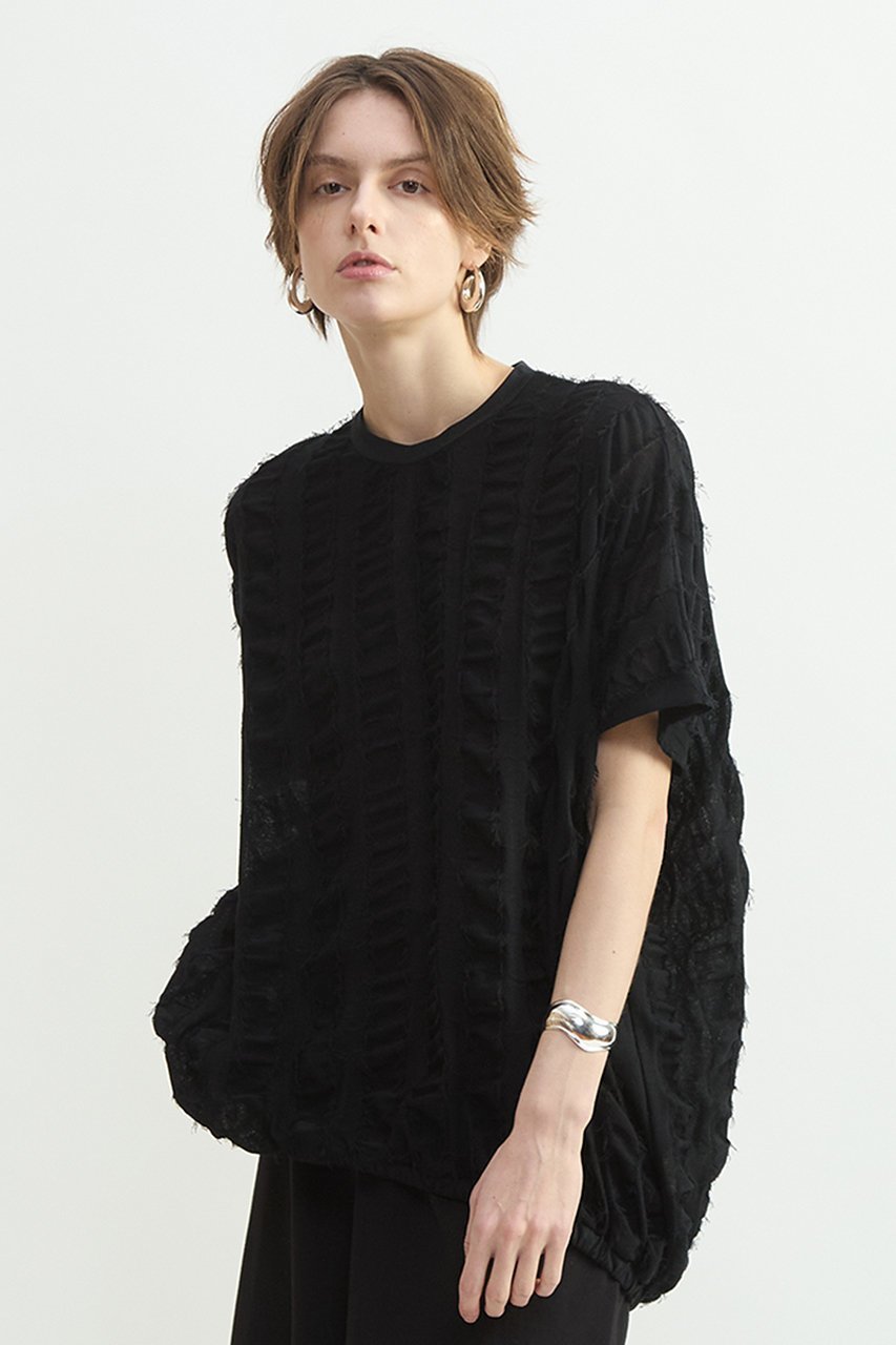 【プレインピープル/PLAIN PEOPLE】のストライプカットJQバルーンブラウス 人気、トレンドファッション・服の通販 founy(ファニー) 　ファッション　Fashion　レディースファッション　Fashion for Women　トップス・カットソー　Cut & Sew Tops　シャツ・ブラウス・オフィスカジュアル　Elegant Blouses & Button-Ups　キャミソール　Camisole, Spaghetti Strap Top　ショート　Short, Short Length　ストライプ　Stripe, Striped Pattern　スリーブ　Sleeve, Long Sleeve / Short Sleeve　チュニック　Tunic, Long Top　ドレス　Dress, One-Piece　バランス　Balance, Style Balance　バルーン　Balloon, Balloon Silhouette　新作・新入荷　New Arrivals / New In　other-4|ID: prp329100004878634 ipo3291000000036397223