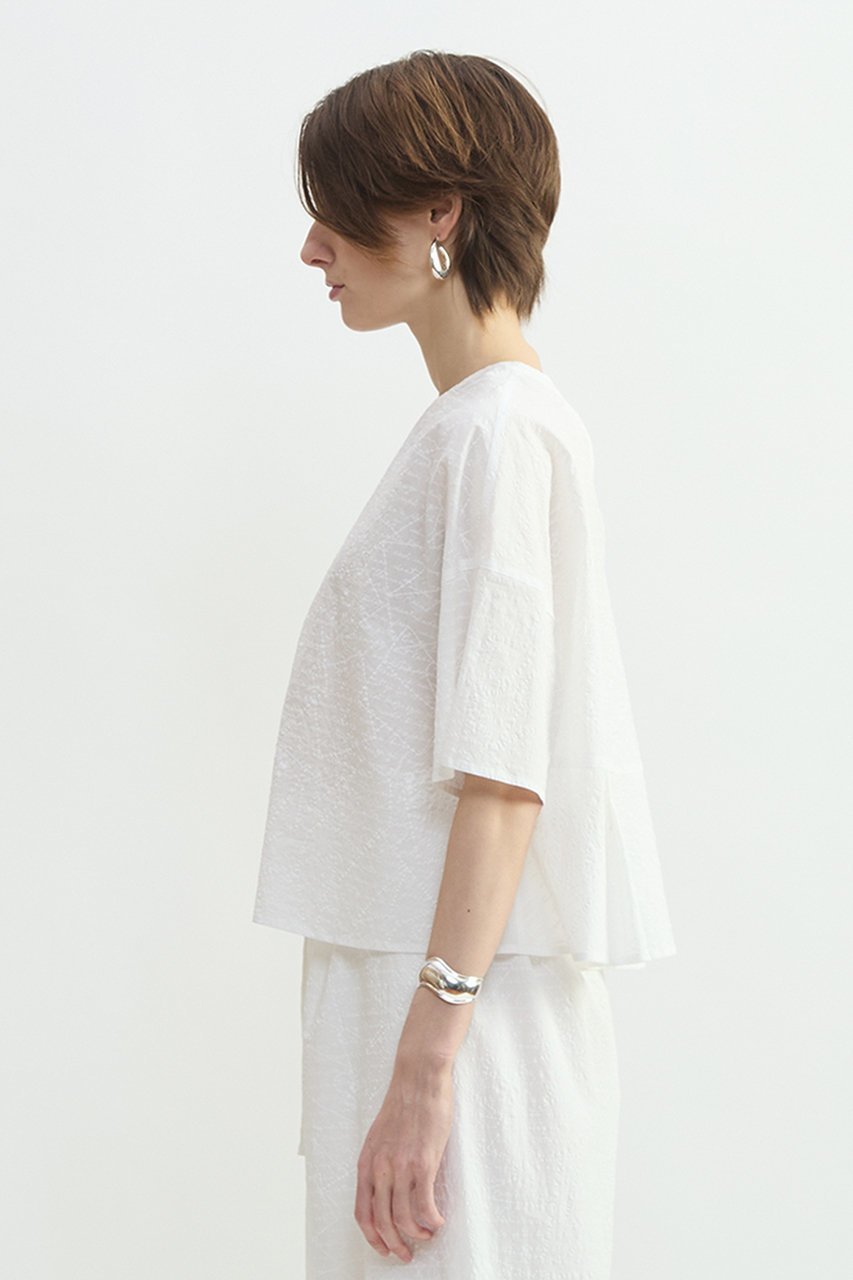 【プレインピープル/PLAIN PEOPLE】のレタープリントハーフスリーブプルオーバー 人気、トレンドファッション・服の通販 founy(ファニー) 　ファッション　Fashion　レディースファッション　Fashion for Women　トップス・カットソー　Cut & Sew Tops　シャツ・ブラウス・オフィスカジュアル　Elegant Blouses & Button-Ups　カジュアルプルオーバー・ニットトップス　Pullovers & Knit Tops / Casual Pullovers　ショート　Short, Short Length　シンプル　Simple, Minimal　スリーブ　Sleeve, Long Sleeve / Short Sleeve　プリント　Print, Printed Pattern　ペプラム　Peplum, Flared Hem　モチーフ　Motif, Design Theme　新作・新入荷　New Arrivals / New In　other-2|ID: prp329100004878635 ipo3291000000036397227